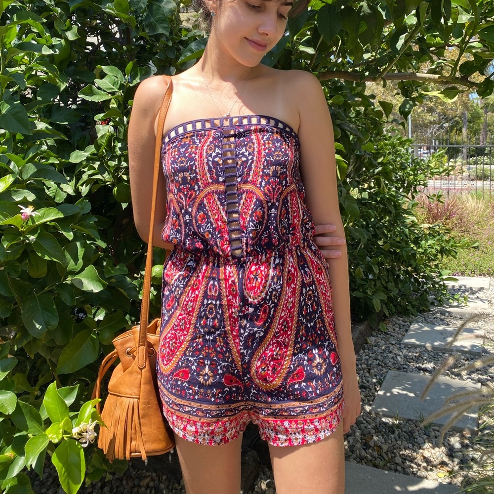 Strapless Romper